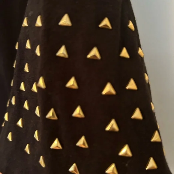 MICHAEL Michael Kors Top Women's Flare Cuff Long Sleeve Studded Top Size P/M - Picture 7 of 7